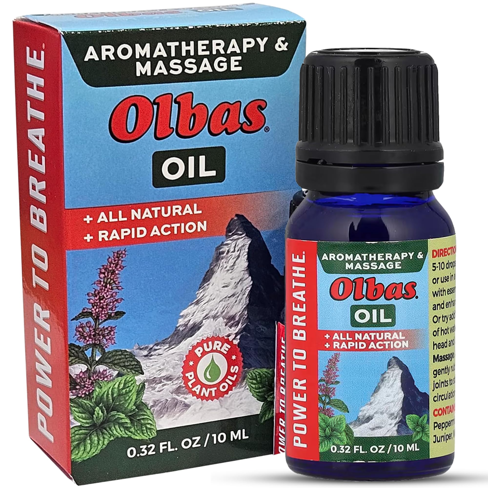 Olbas botella-masaje-aromaterapia para relajación y bienestar diario.