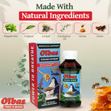 Olbas: fórmula miel herbal, aroma calmante, favorece una respiración más cómoda.