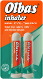 Olbas inhaladores nasales 695mg: paquete doble para alivio temporal de la congestión.