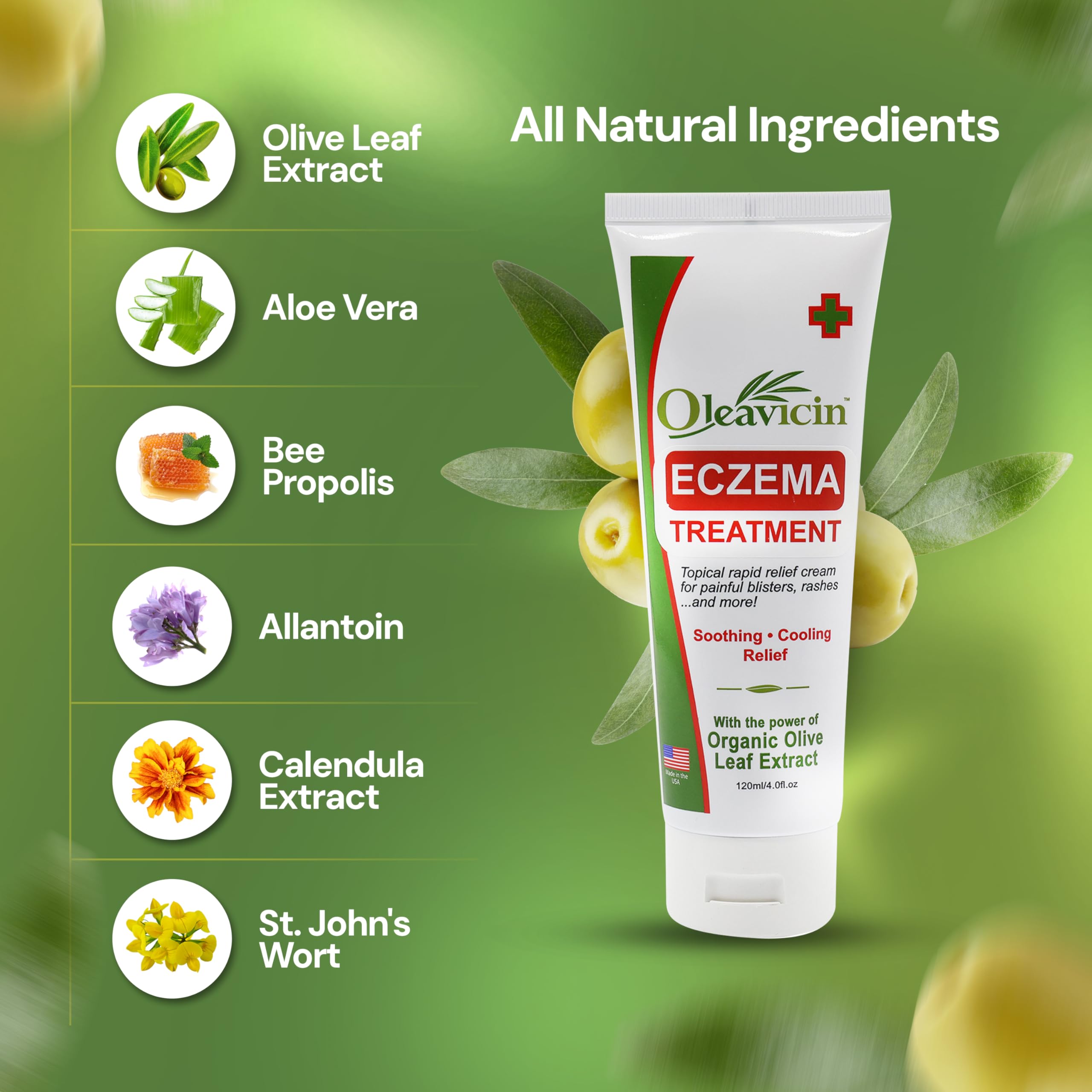 Oleavicin textura crema de rápida absorción: sensación ligera tras la aplicación.