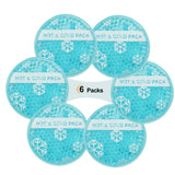OLESILK bolsas-gel-redondas-calor-frio ofrecen alivio versátil para dolor localizado.