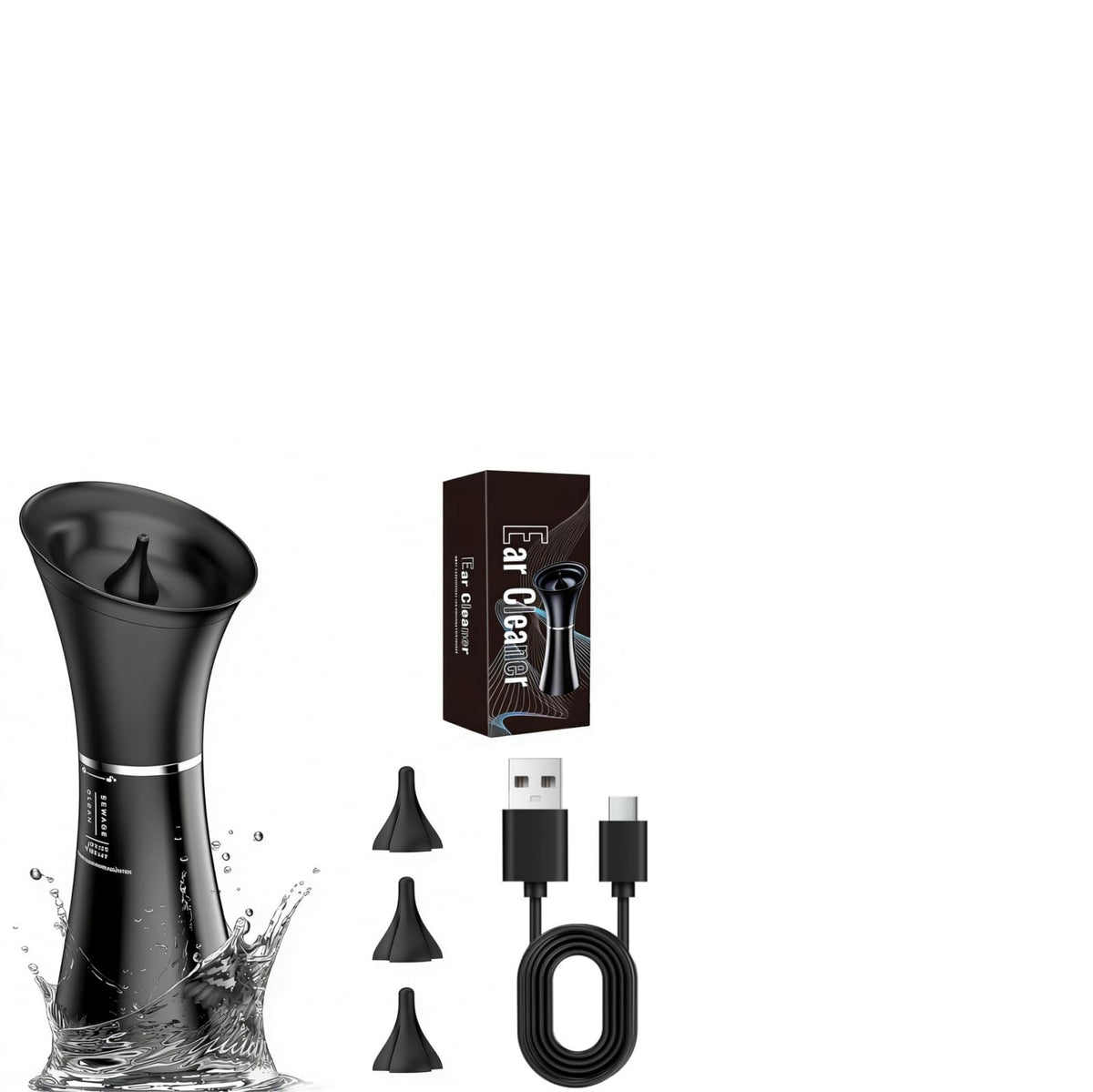 Oleswer limpiador de orejas kit eléctrico para limpieza suave y segura