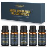 OliveTech Colección Hotel: set de difusores en 5 frascos para ambientar con lujo.