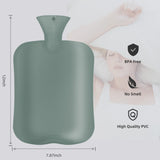 OliviaLiving bolsa de agua caliente en PVC reciclable para uso diario seguro.