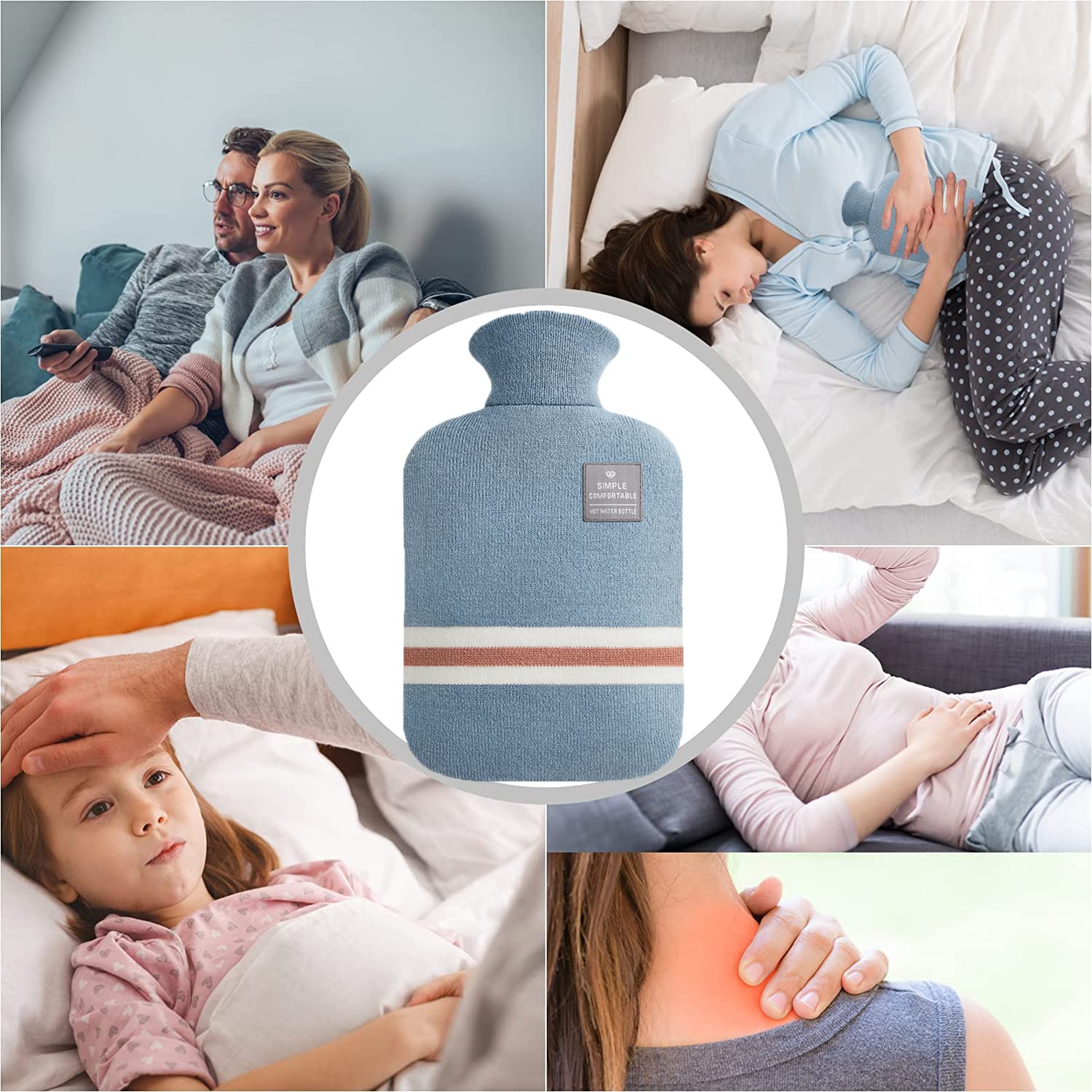 OliviaLiving bolsa caliente también funciona como compresa fría para enfriamiento suave.
