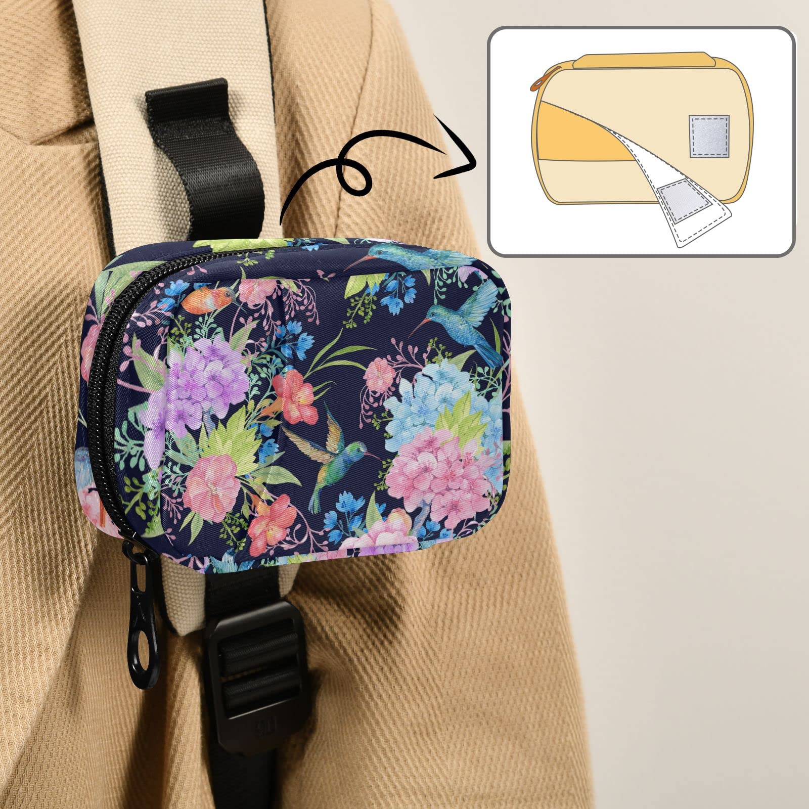 Ollabaky Hummingbird correa de fijación para mochila o maleta.