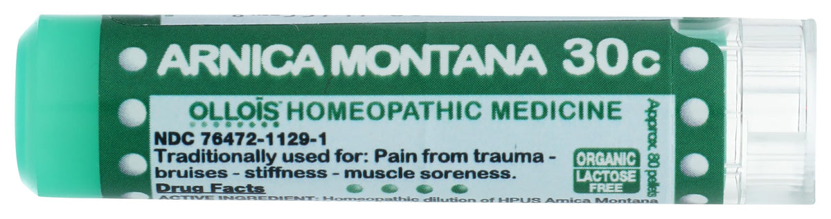 OLLOÏS Arnica Montana 30c: pellets en frasco, ideales para molestias leves.