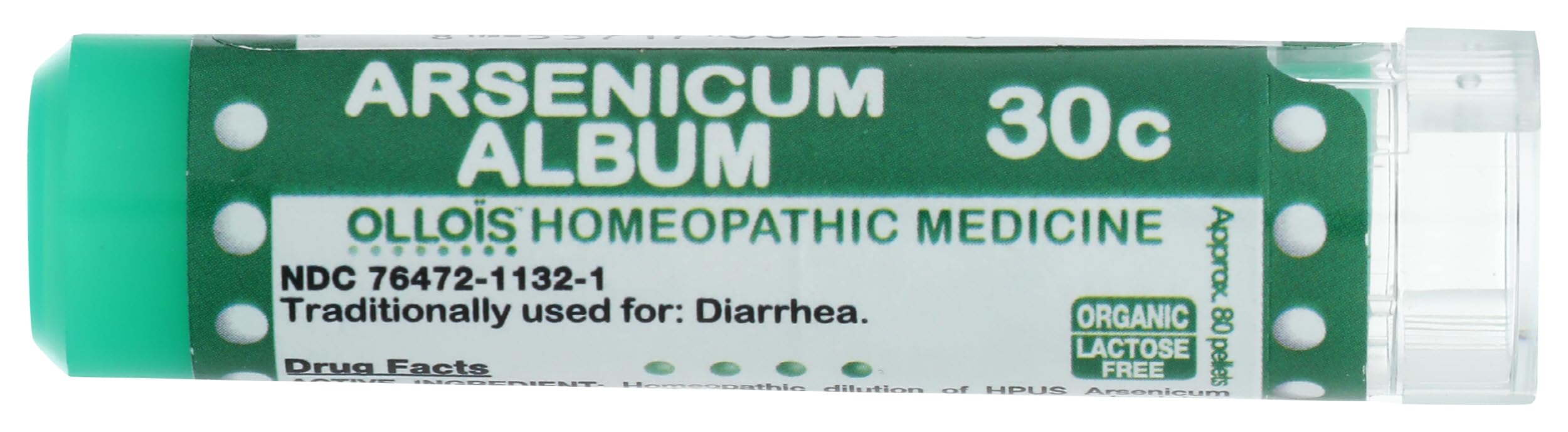 OLLOÏS Arsenicum Album 30C: empaque orgánico y libre de lactosa.