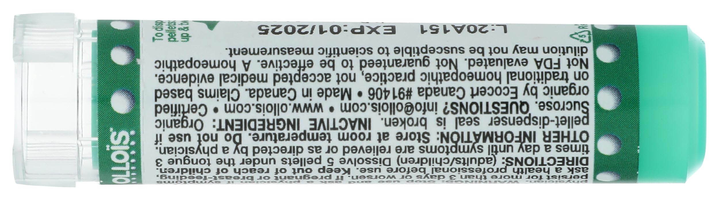 OLLOÏS Calcarea Sulphurica: dosis simples para molestias leves.
