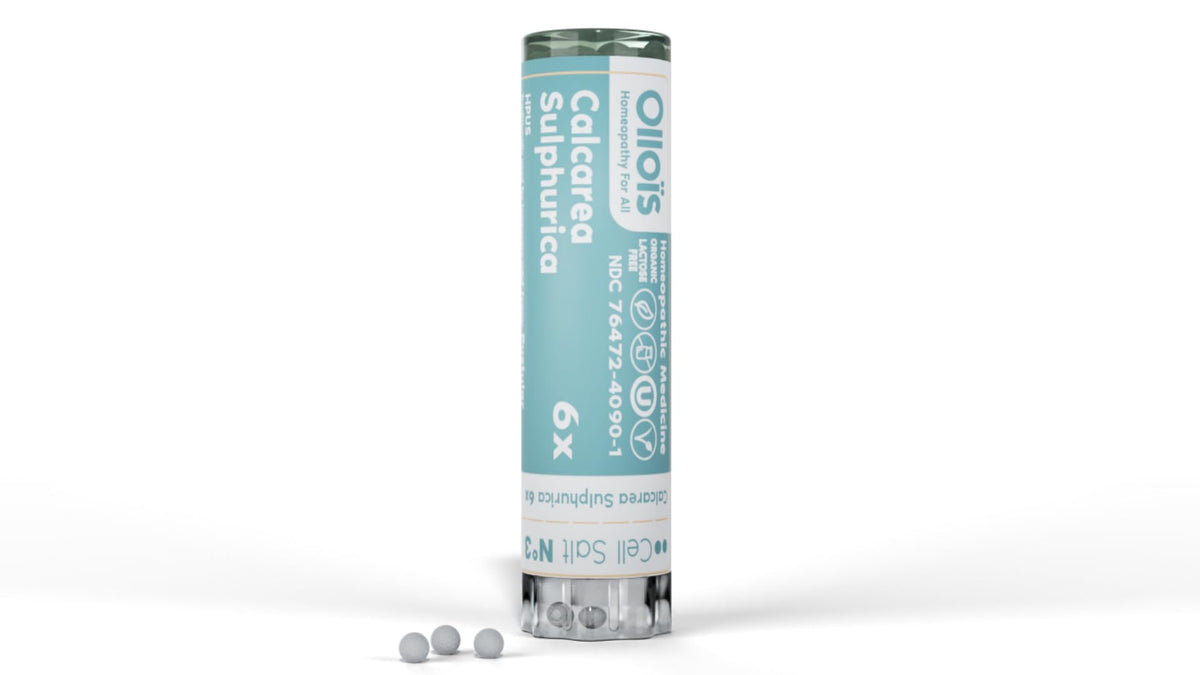 OLLOÏS Calcarea Sulphurica, perlas 80 para dosis diaria cómoda