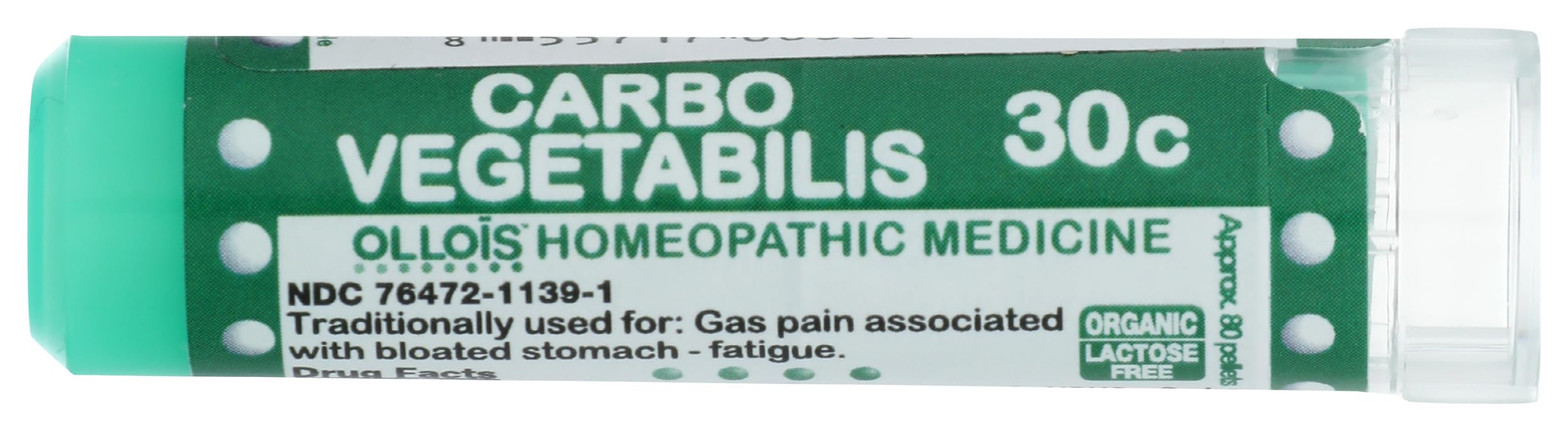 OLLOÏS Carbo Vegetabilis 30c, gránulos sublinguales para alivio de gases