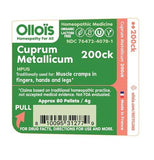 OLLOÏS Cuprum Metallicum perlas sublinguales para alivio puntual