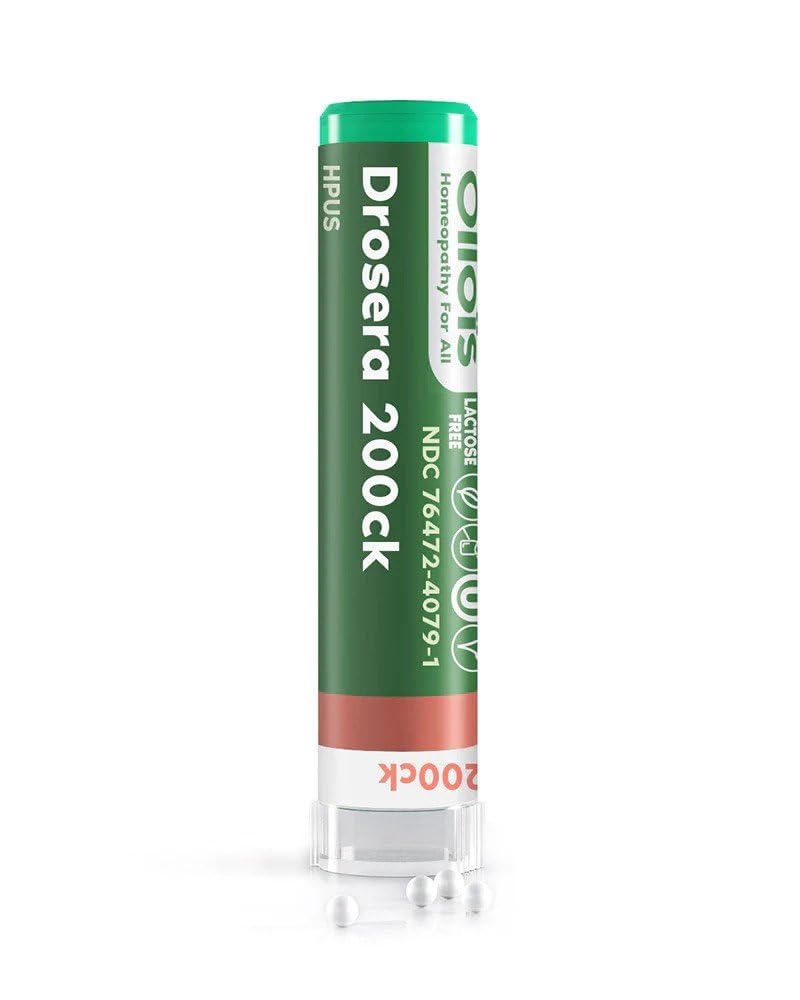 OLLOÏS Drosera: envase de 80 gránulos, disolución sublingual fácil para uso diario.