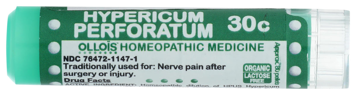 OLLOÏS Hypericum Perforatum 30c en frasco con gránulos, posible alivio de molestias nerviosas.