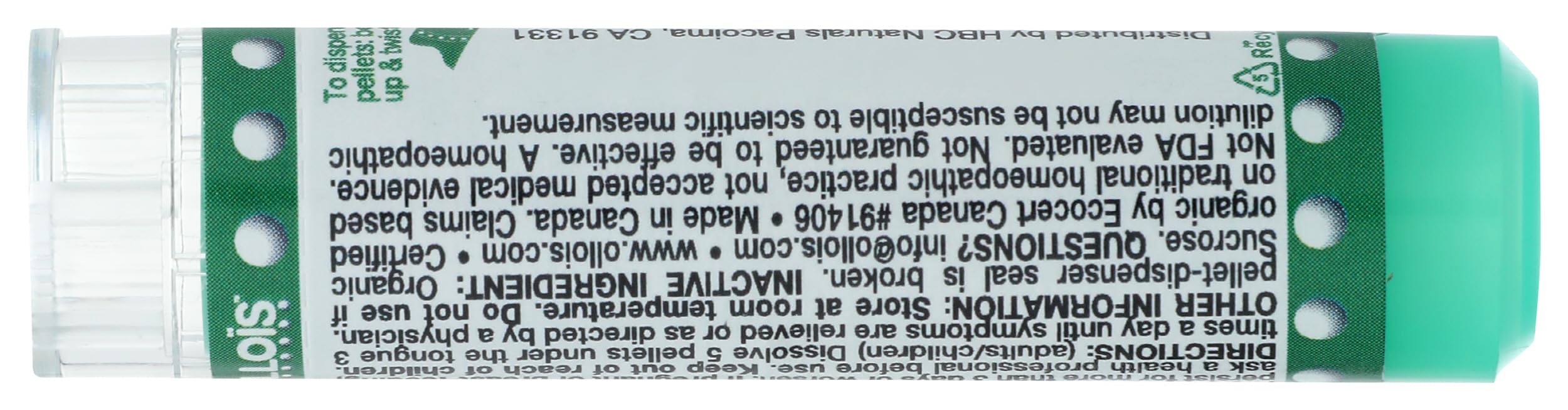 Gránulos disolviéndose bajo la lengua de OLLOÏS Hypericum Perforatum 30c, uso rápido y discreto.