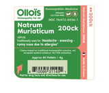 OLLOÏS Natrum Muriaticum 200ck, libre de gluten, opción natural.