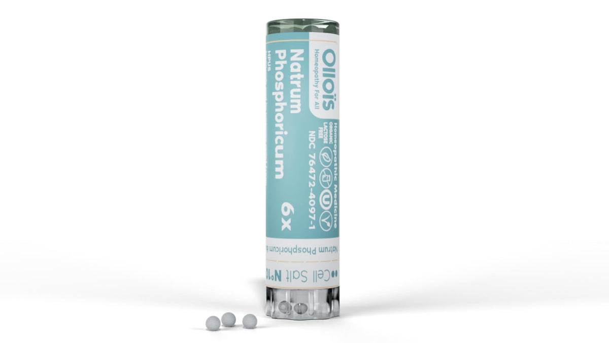 OLLOÏS Natrum Phosphoricum frasco con perlas para uso diario y apoyo general