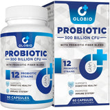 OLOBIO: botella de cápsulas probióticas para equilibrio digestivo diario.
