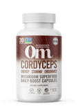 Cápsulas OM MUSHROOM Cordyceps para energía sostenida durante entrenamientos