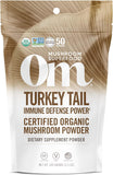 OM MUSHROOM Polvo cola de pavo para soporte al sistema inmunológico diario