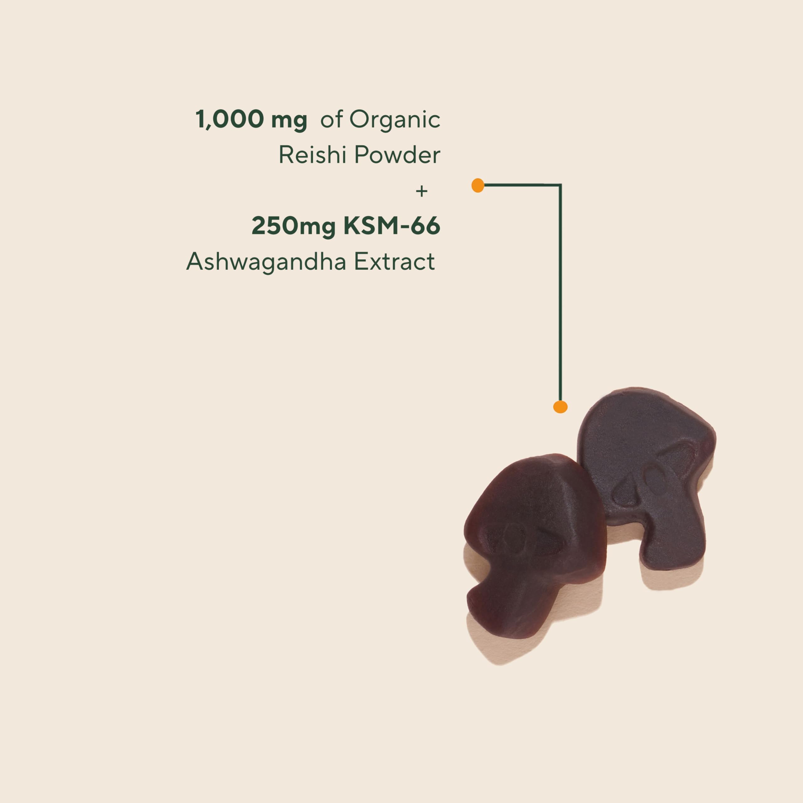 OM MUSHROOM RELAX GUMMIES, gomitas azules, sabor agradable para aliviar tensión diaria
