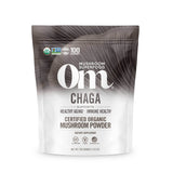OM MUSHROOM SUPERFOOD Chaga: polvo en frasco para uso diario y antioxidantes.