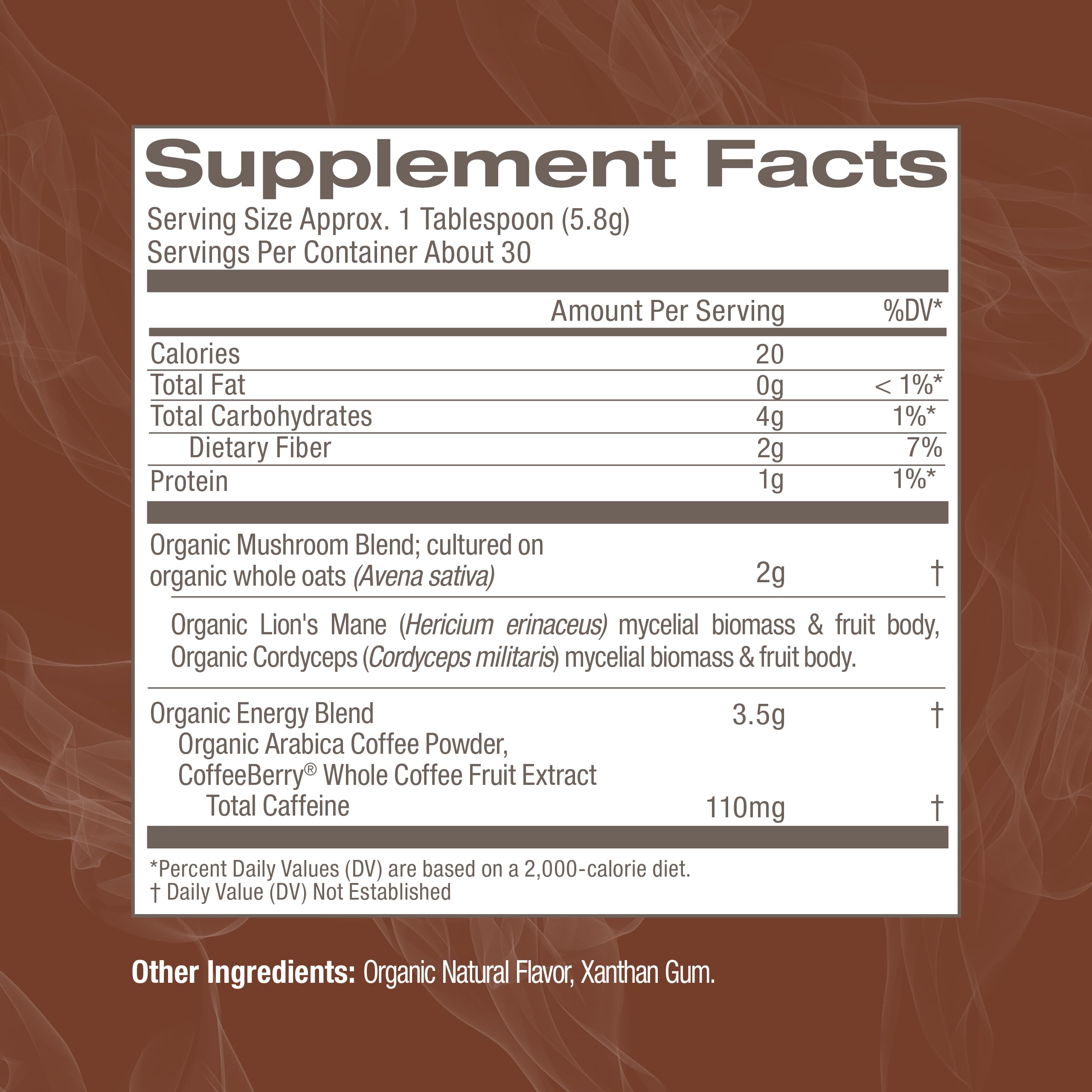 OM MUSHROOM SUPERFOOD cordyceps polvo impulsa productividad y enfoque