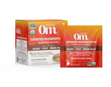 OM MUSHROOM SUPERFOOD Morning Energy Blend envase, energía suave para empezar el día