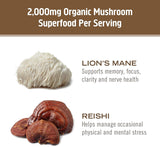 OM MUSHROOM SUPERFOOD etiqueta organica certificada por terceros.
