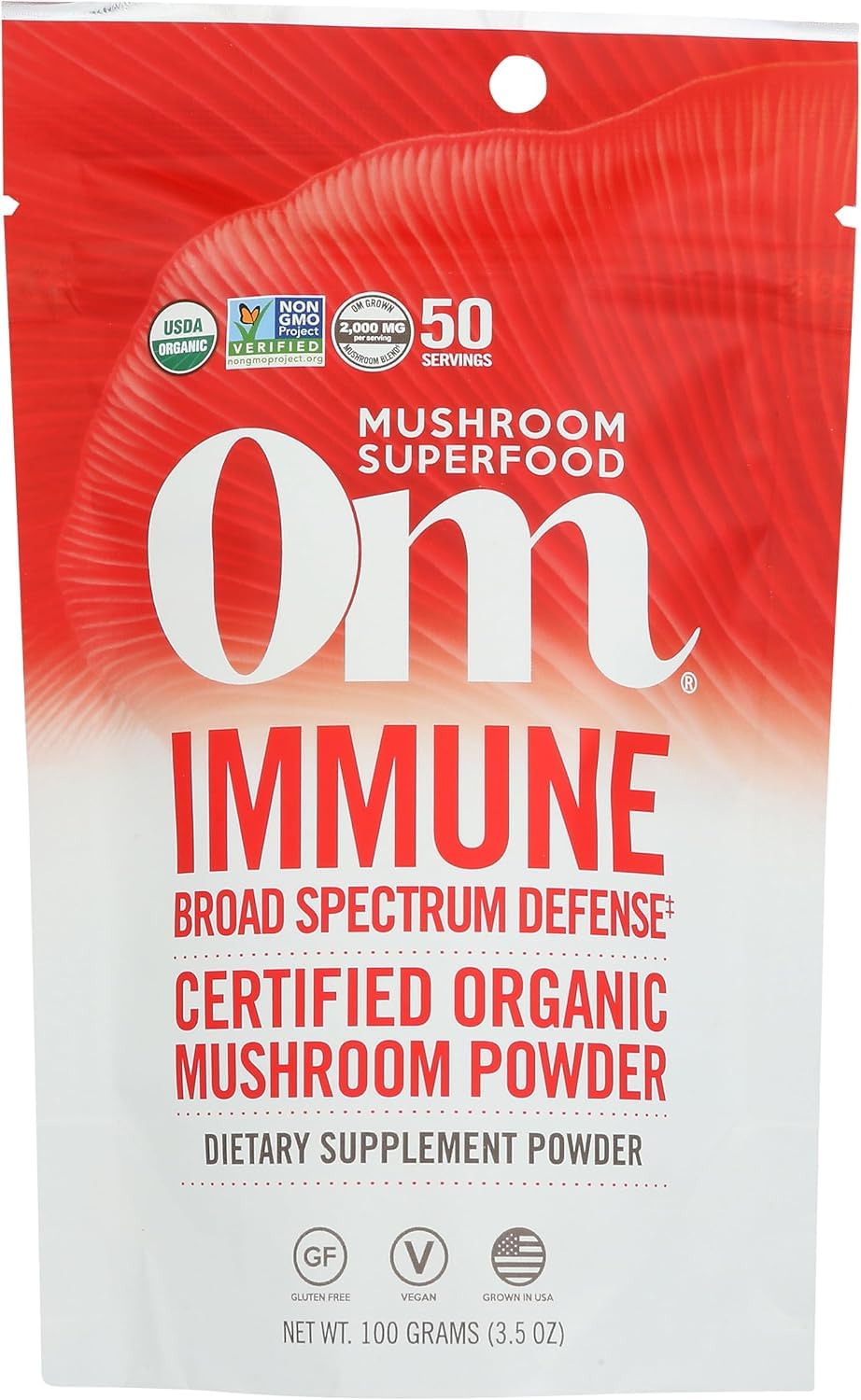 OM Mushroom Superfood paquete inmunidad: apoyo diario para el bienestar.