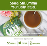 OM MUSHROOM SUPERFOOD Receta con reishi para enriquecer comidas.