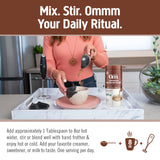 OM MUSHROOM SUPERFOOD reishi polvo sabor agradable y enfoque