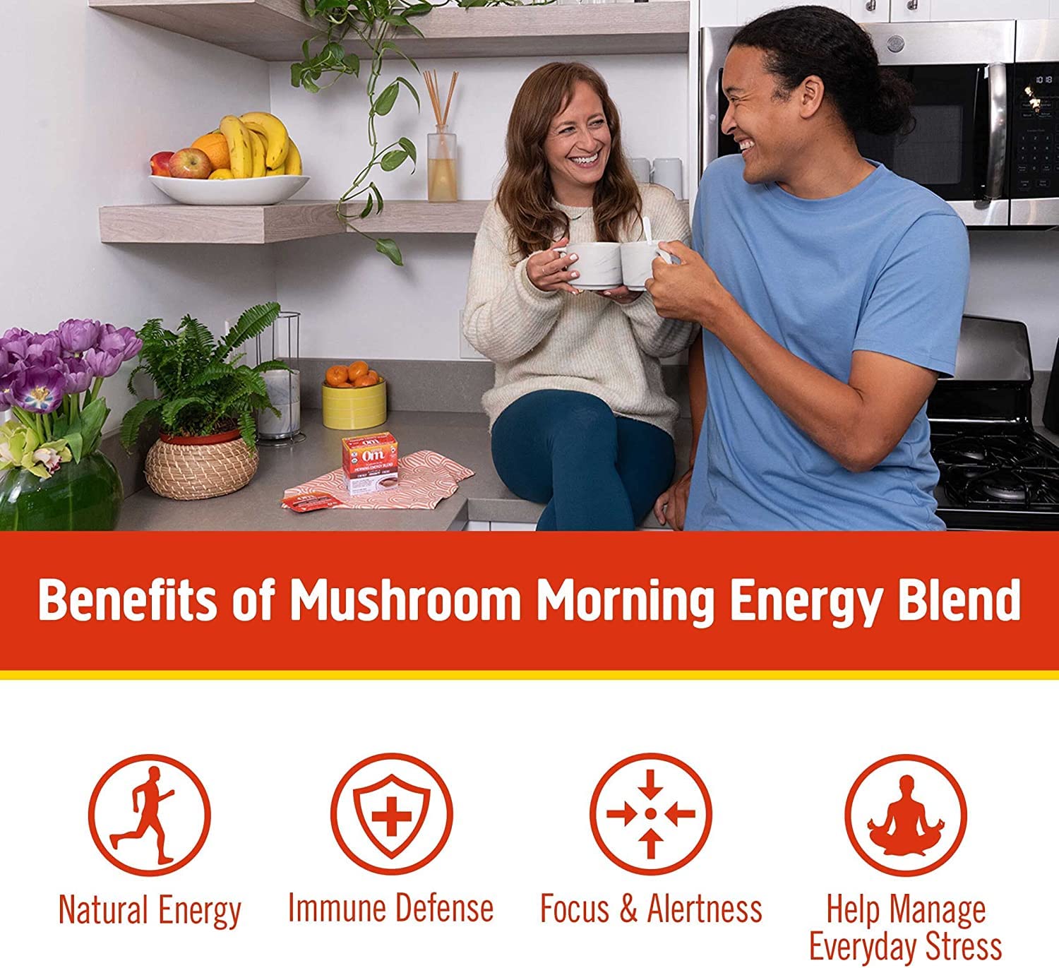 OM MUSHROOM SUPERFOOD sabor chai cálido sin cafeína