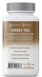 Cápsulas de OM Mushroom Superfood Turkey Tail para consumo diario con agua.