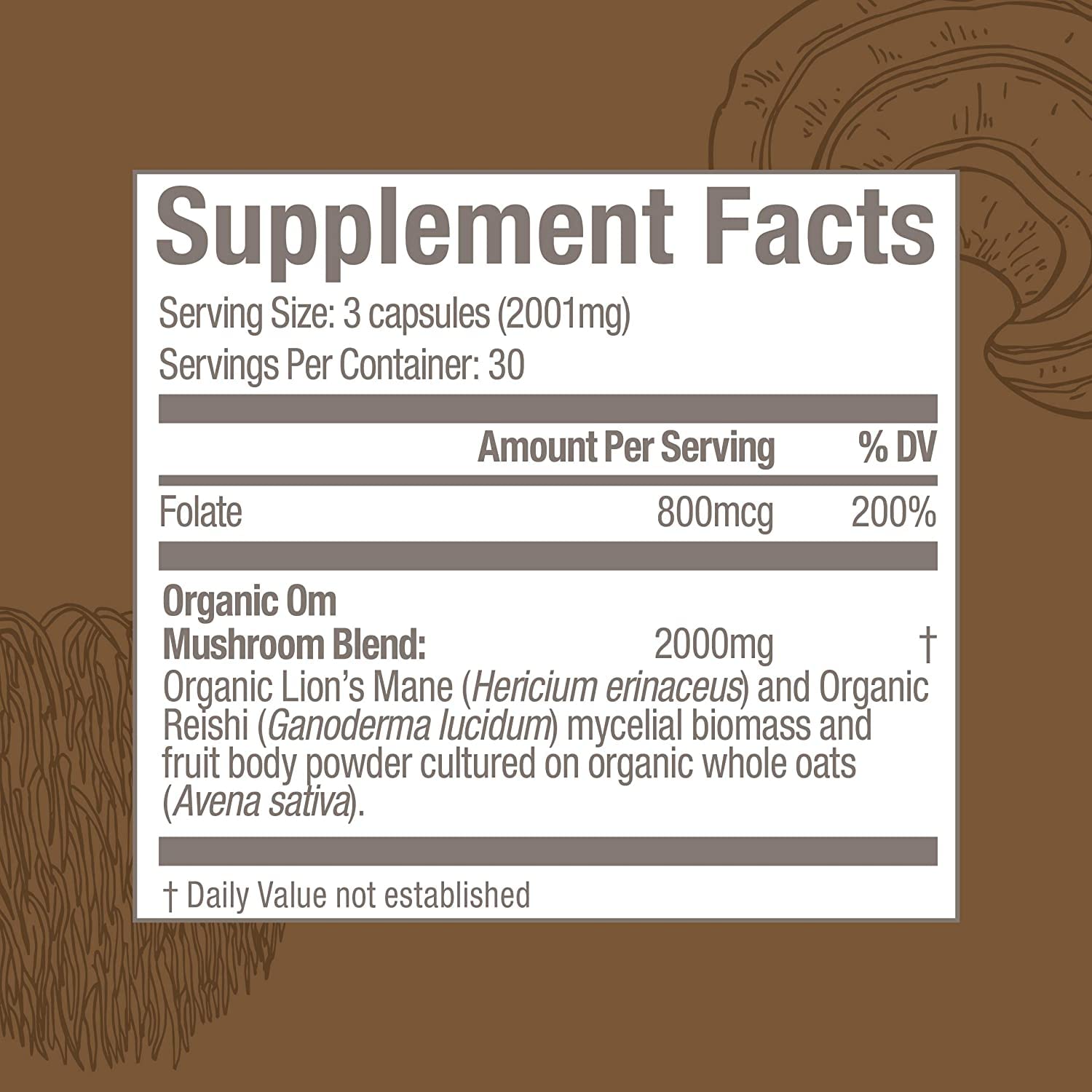 OM MUSHROOM SUPERFOOD cultivo-organico en USA garantiza calidad.