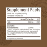 OM MUSHROOM SUPERFOOD cultivo-organico en USA garantiza calidad.