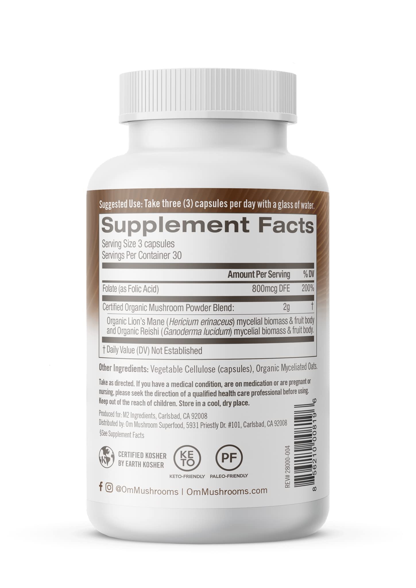 OM MUSHROOM SUPERFOOD uso diario en trabajo para rendimiento sostenido.