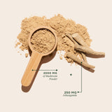 OM MUSHROOMS Master Blend en café, mezcla suave para comenzar el día.