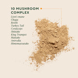 OM MUSHROOMS Master Blend con diez hongos visibles, apoyo al sistema inmune.