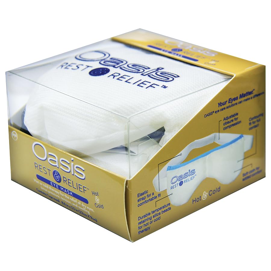 OM8000: terapia dual con calor y frío para confort ocular.