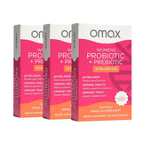 Omax3 probiótico femenino, caja de cápsulas veganas para equilibrio diario