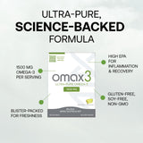 Relación EPA/DHA 4:1 en Omax3 para una ingesta equilibrada de omega-3