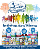 Omega Alpha Lung Flush, envase refrigerable, mantiene la frescura y calidad.