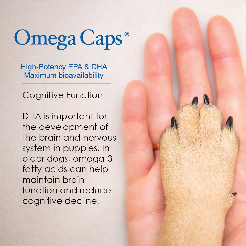 Omega Caps HP Snip Tips envase práctico para veterinarios en casa.
