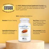 Omega Caps HP Snip Tips pelaje brillante y saludable tras uso regular.