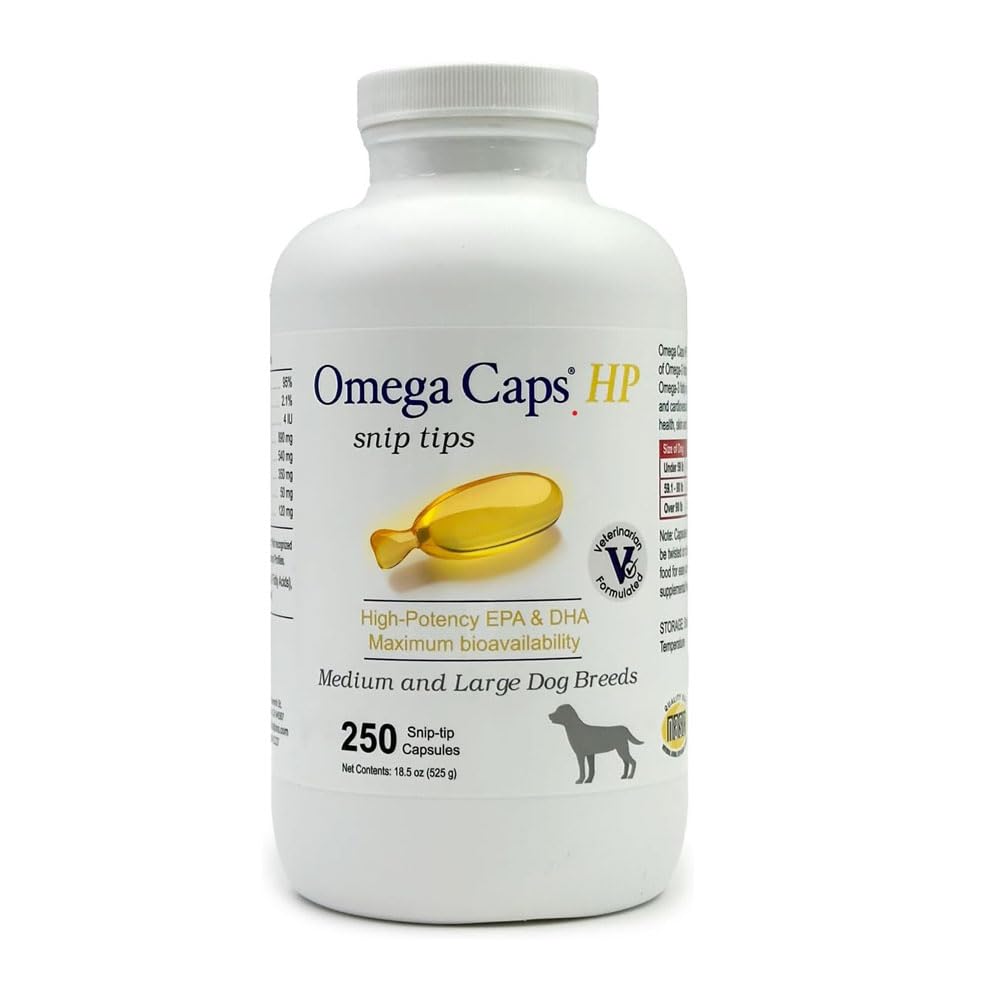 Omega Caps HP Snip Tips: botella para dosificación directa sobre la comida