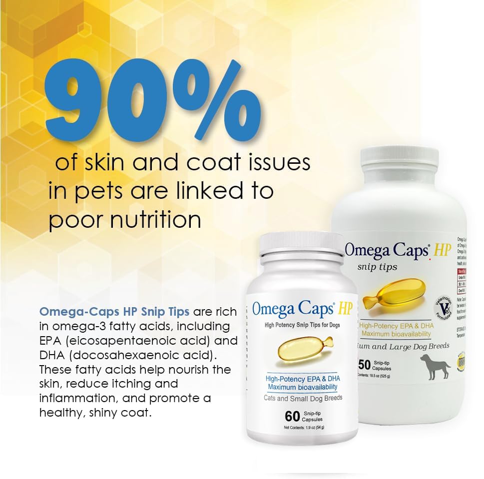 Omega Caps HP Snip Tips formulado por veterinarios y elaborado en EE. UU.