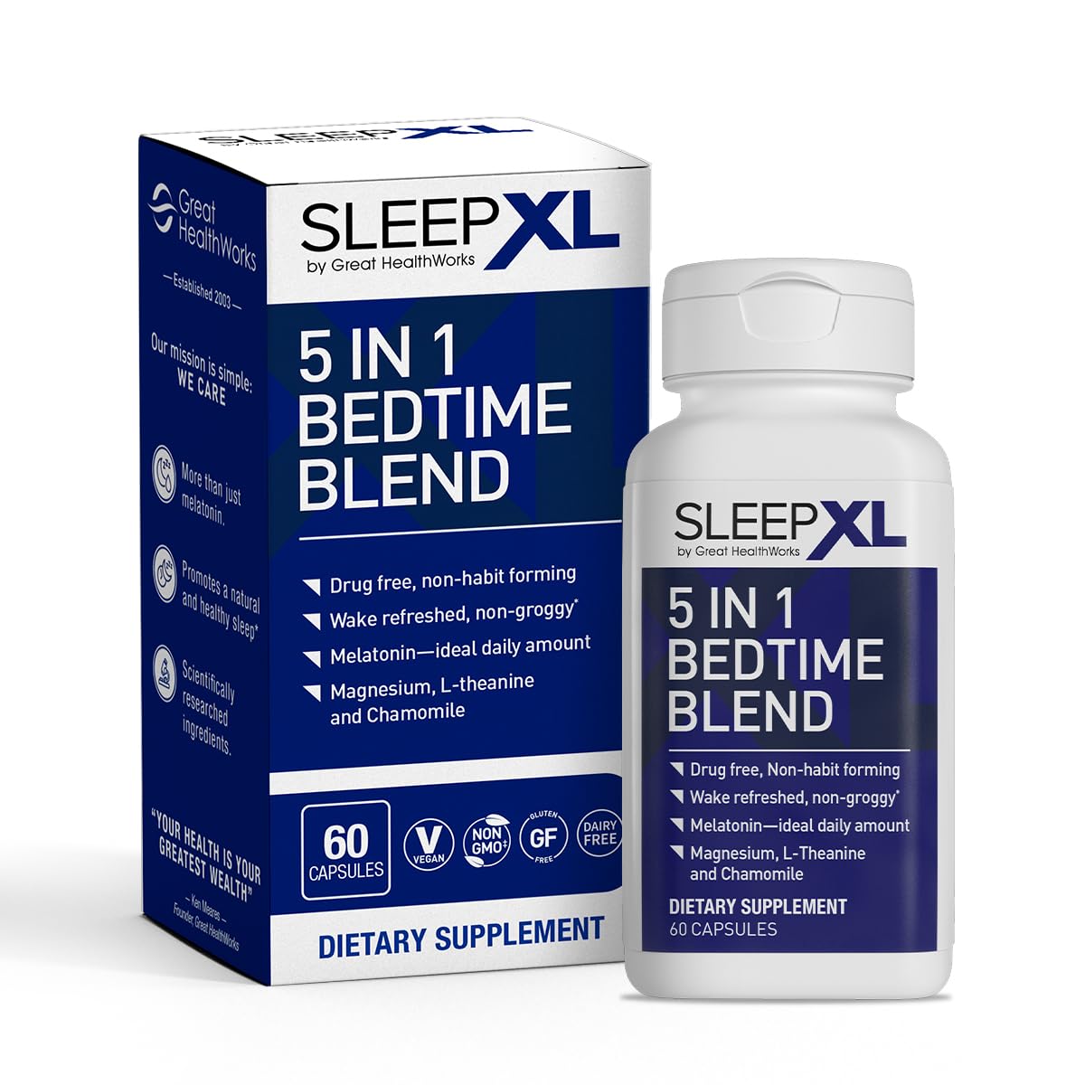 OmegaXL SleepXL cápsulas para dormir mejor y descansar.