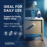 Ingredientes clave SleepXL: calma y apoyo nocturno sin hábitos.