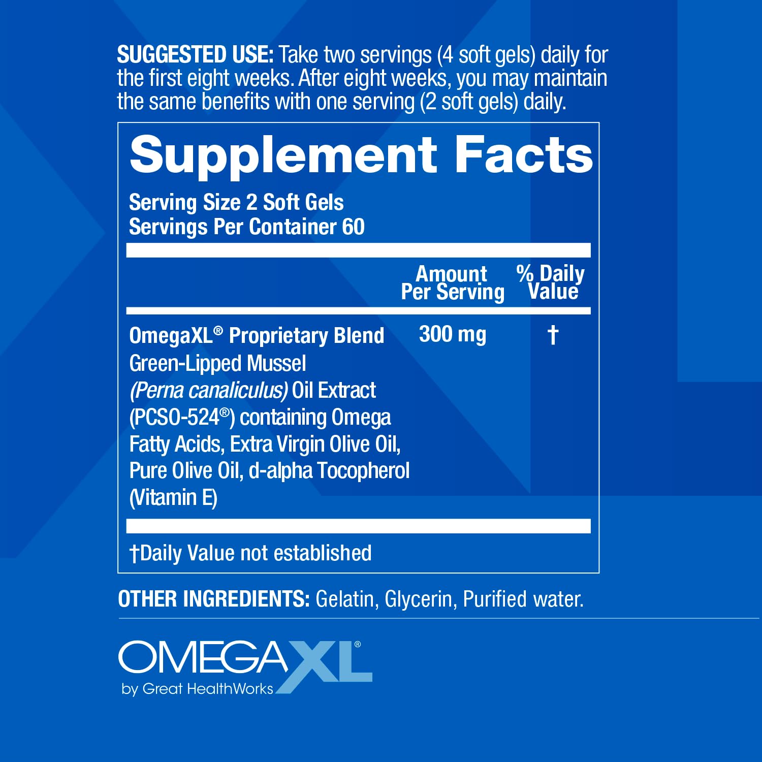 OmegaXL: conservar en refrigeración para mantener la calidad.
